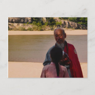 Una postal para consejos de un monje