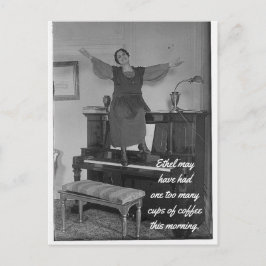 Una postal para un café demasiado grande