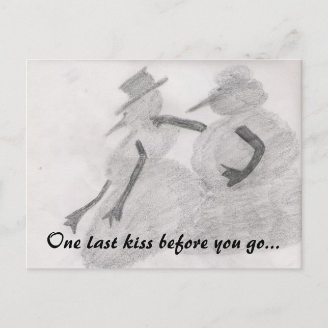 una postal pasada del beso (Anverso)