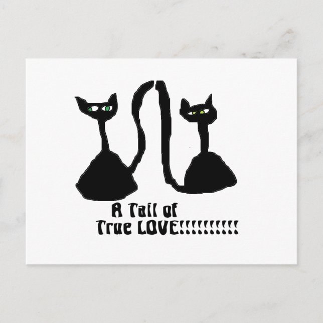 Una postal perfecta para gatos de amor (Anverso)