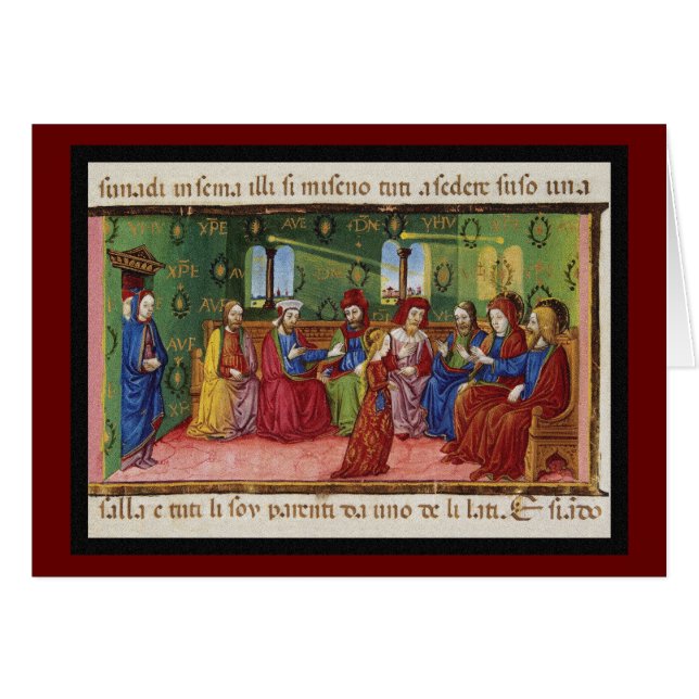 Una presentación de la Virgen María c1476 (Anverso (Horizontal))