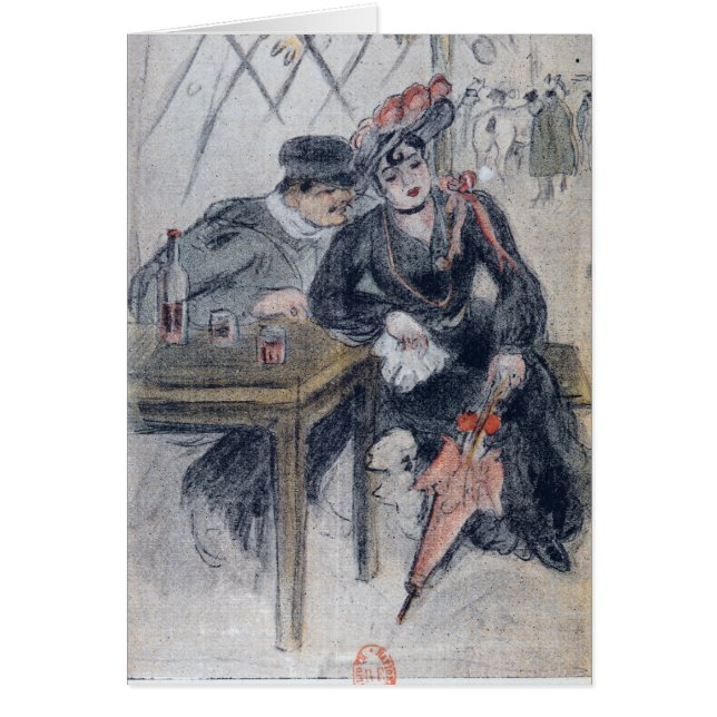 Una prostituta y su cliente (Frente)