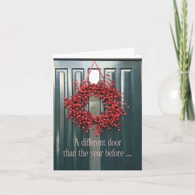 Una puerta diferente - Nueva tarjeta de vacaciones (Anverso)