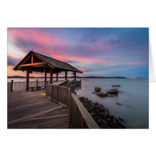 Una puesta del sol hermosa