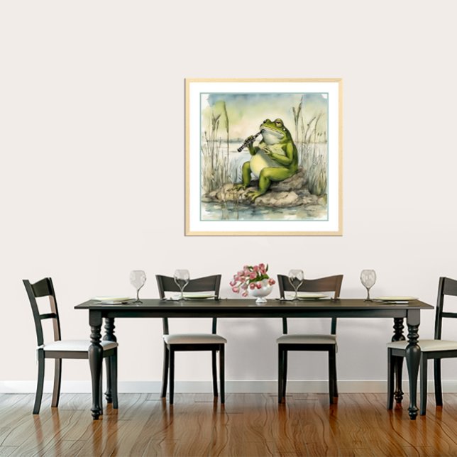 Una Rana Jugando Un Clarinet - Impresión De Arte (A Frog Playing A Clarinet- Art Print.
Artist: Roger Smith)