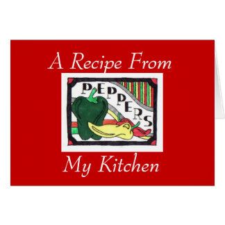 Una receta de mi cocina. Notecard