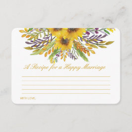 Una receta editable para una tarjeta de matrimonio