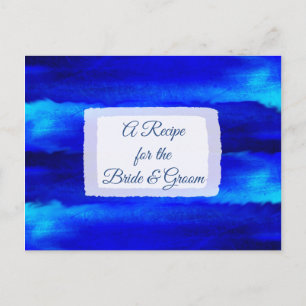 Una Receta Para la Novia Tarjeta de Receta de Boda