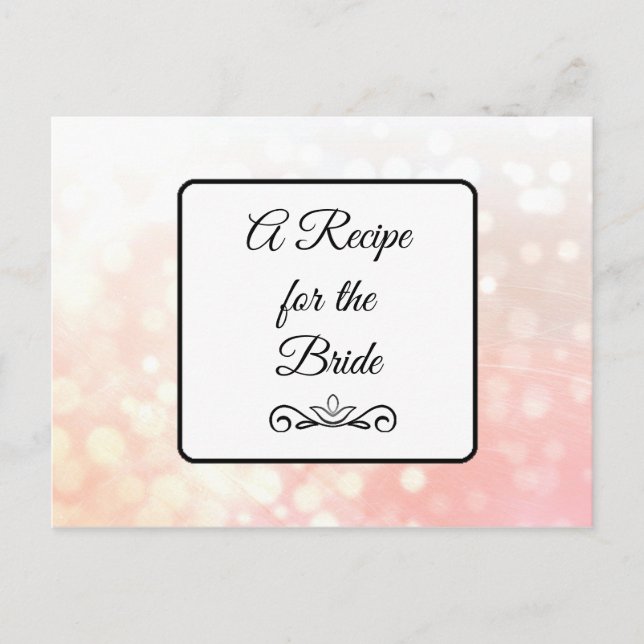 Una receta para la tarjeta de receta del Boda de n (Anverso)
