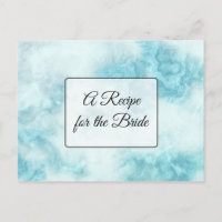 Una receta para la tarjeta de receta del Boda de n