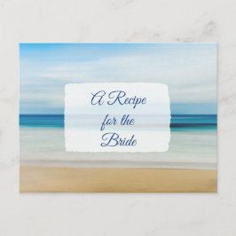 Una receta para la tarjeta de receta del Boda de n