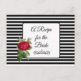 Una receta para la tarjeta de receta del Boda de n