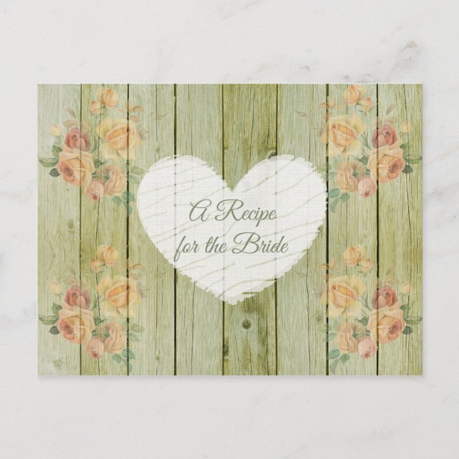 Una receta para la tarjeta de receta del Boda de n (Anverso)