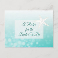 Una receta para la tarjeta de receta del Boda de n