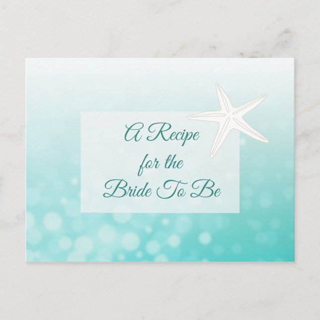 Una receta para la tarjeta de receta del Boda de n (Anverso)