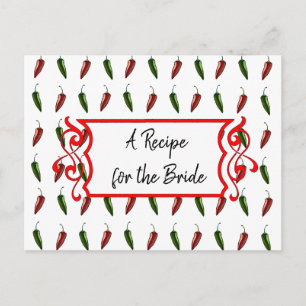 Una receta para la tarjeta de receta del Boda de n