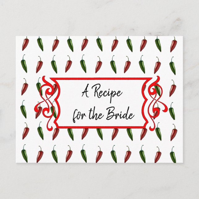 Una receta para la tarjeta de receta del Boda de n (Anverso)