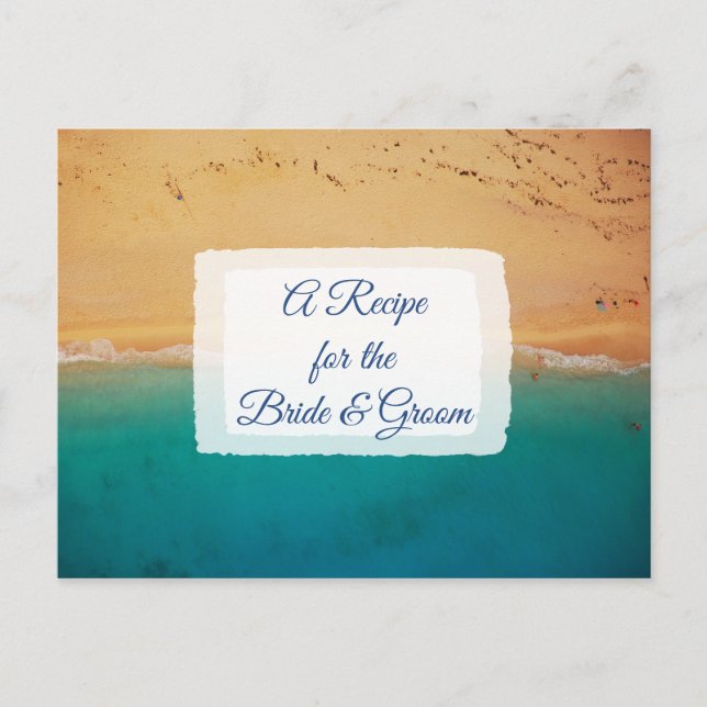 Una receta para la tarjeta de receta del Boda de n (Anverso)
