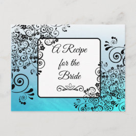 Una receta para la tarjeta de receta del Boda de n