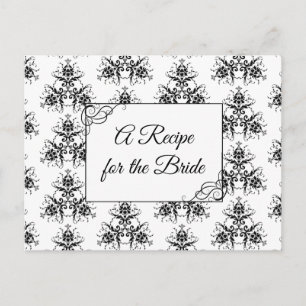Una receta para la tarjeta de receta del Boda de n