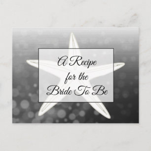 Una receta para la tarjeta de receta del Boda de n