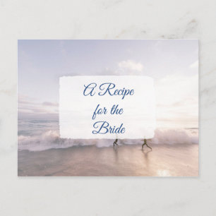 Una receta para la tarjeta de receta del Boda de n