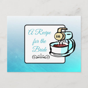 Una receta para la tarjeta de receta del Boda de n