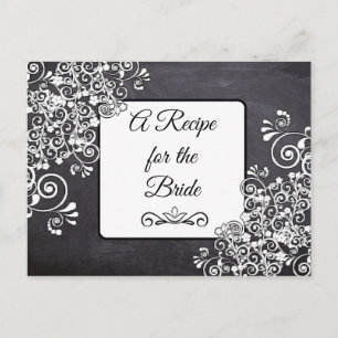 Una receta para la tarjeta de receta del Boda de n