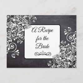 Una receta para la tarjeta de receta del Boda de n