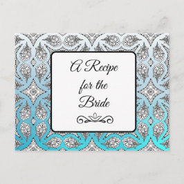 Una receta para la tarjeta de receta del Boda de n
