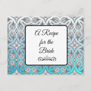 Una receta para la tarjeta de receta del Boda de n