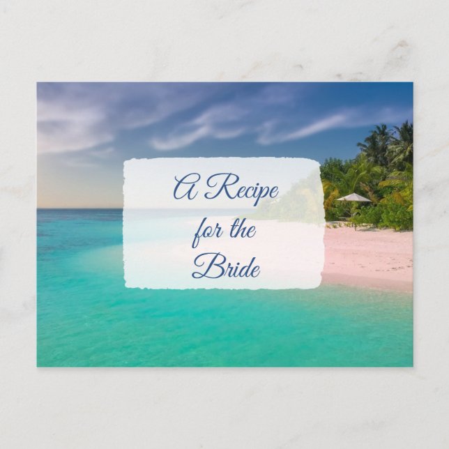 Una receta para la tarjeta de receta del Boda de n (Anverso)