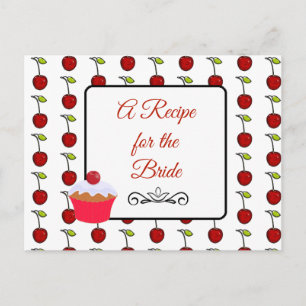 Una receta para la tarjeta de receta del Boda de n