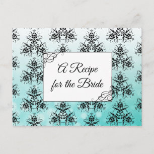 Una receta para la tarjeta de receta del Boda de n
