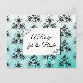 Una receta para la tarjeta de receta del Boda de n