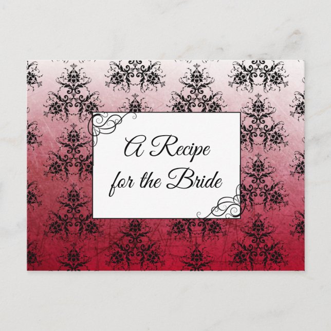 Una receta para la tarjeta de receta del Boda de n (Anverso)