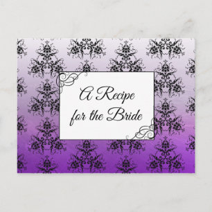 Una receta para la tarjeta de receta del Boda de n