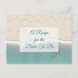 Una receta para la tarjeta de receta del Boda de n