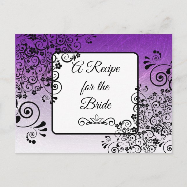 Una receta para la tarjeta de receta del Boda de n (Anverso)