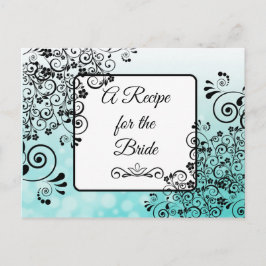 Una receta para la tarjeta de receta del Boda de n
