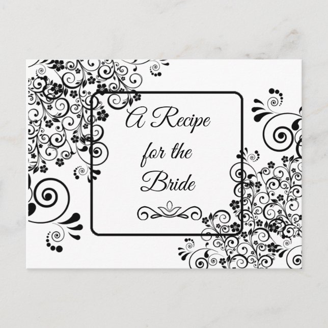 Una receta para la tarjeta de receta del Boda de n (Anverso)