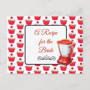Una receta para la tarjeta de receta del Boda de n