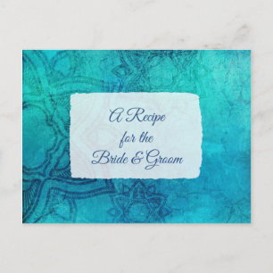 Una receta para la tarjeta de receta del Boda de n
