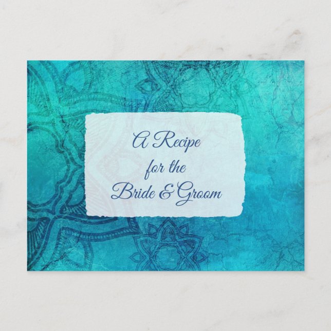 Una receta para la tarjeta de receta del Boda de n (Anverso)
