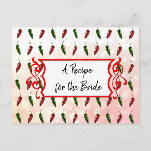 Una receta para la tarjeta de receta del Boda de n