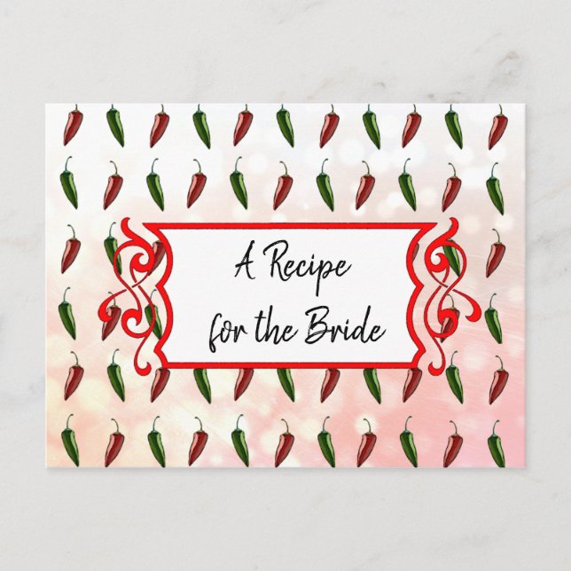 Una receta para la tarjeta de receta del Boda de n (Anverso)