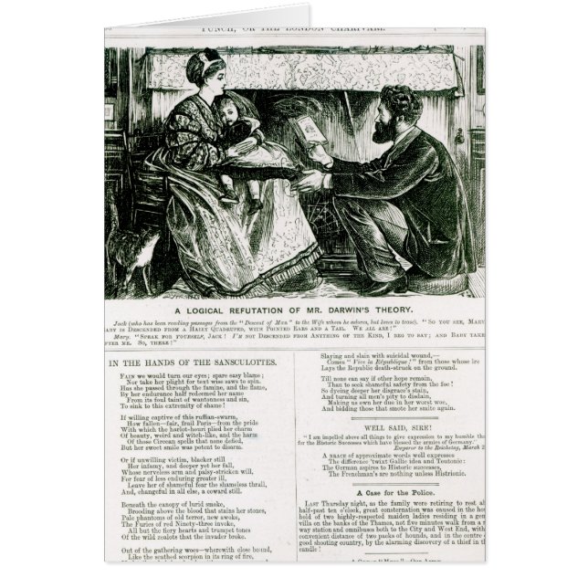 Una refutación lógica de la teoría de Sr. Darwin (Frente)