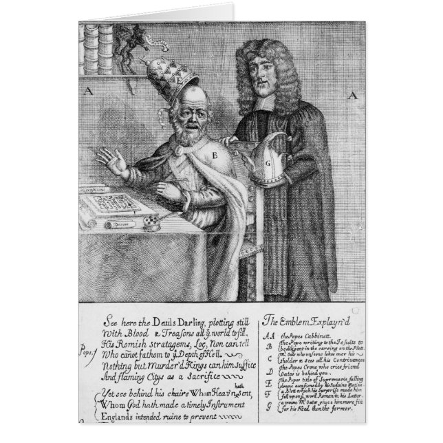 Una representación de Titus Oates (Frente)