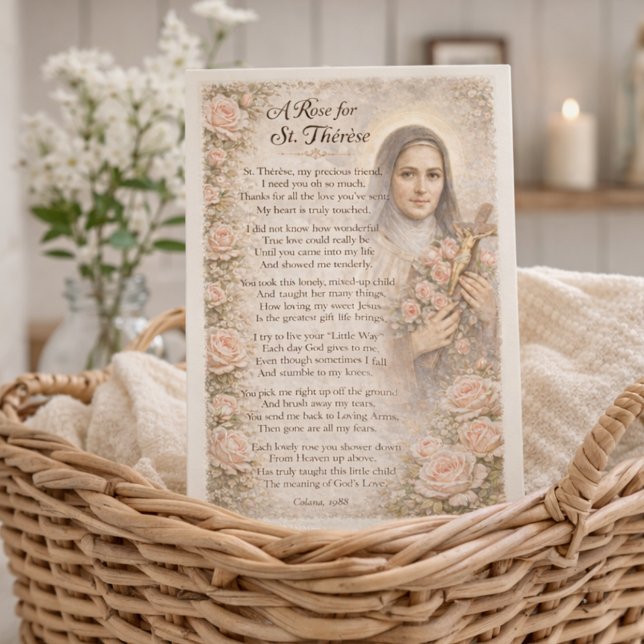 Una rosa para Santa Teresa Nota Devocional (Subido por el creador)