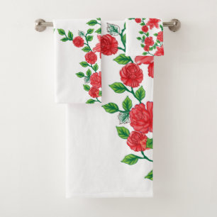 Una rosa roja con pétalos detallados, representada